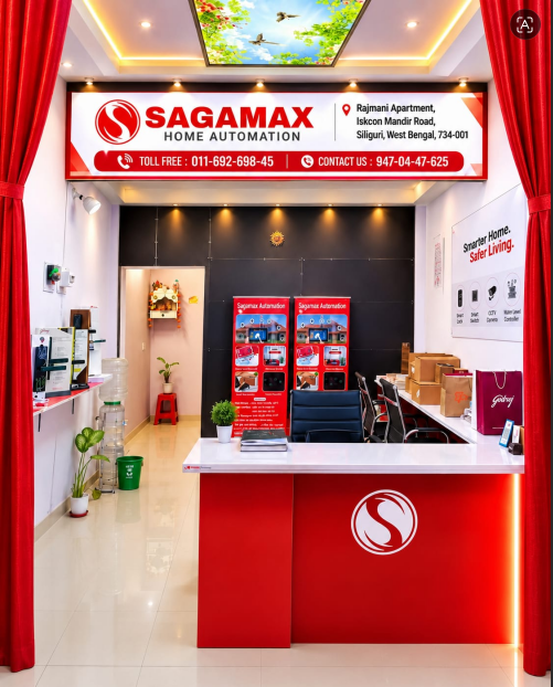 Sagamax Home Automation office building in Siliguri